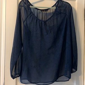 Sheer long sleeve top by seven